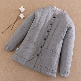 Muqi pure cotton handmade cotton jacket for men in winter, thickened and warm inner cotton jacket for dad, grandpa, middle-aged and elderly people, gray 3xl (recommended 166-180cm/125-140jin jin is equal to 0.5kg)