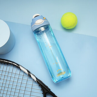Contigo adult large capacity water cup fitness water cup outdoor sports long mouth cup argentina blue + cup brush 750ml