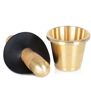 Jiaren tiancheng cantonese style copper cup pure copper medicine jar garlic pounder garlic masher masher chinese medicine pounder medicine cup medicine mortar medicine jar mortar small