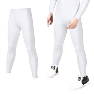 Children's multi-color sports tights, big boys, quick-drying sun protection fitness clothes, girls' basketball training, track and field, football riding, bottom elastic running dance, white pants 26 suitable for 130-145cm50-65jin jin is equal to 0.5 kg