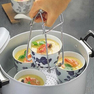 Shimomura japan imported anti-scalding stainless steel bowl clamp for steaming vegetables anti-slip plate clamp iron plate clamp