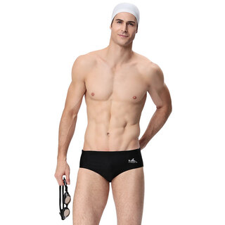 Yingfa men's swimming briefs swimming briefs men's racing triangle training swimming briefs 9109-1 black 2xl (recommended waist circumference 80-86 cm)