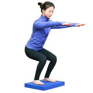 Mentojia balance soft pedal balance pad balance training ankle stabilization rehabilitation device square yoga balance soft collapse blue