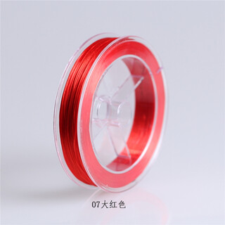 Diling imported elastic thread bracelet, rubber band bracelet, elastic thread beeswax jewelry beaded rope bracelet thread 07 big red