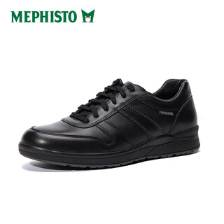 Mephisto men's sports shoes business casual shoes comfortable wear-resistant anti-slip lace-up low-top shoes vito black vito 6100 42