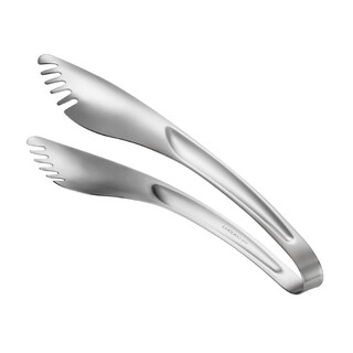 Lucuku 304 stainless steel food tongs, steak tongs, thickened buffet barbecue bread tongs, hotel food tongs