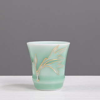 Fengge original celadon wine cup, chinese celadon wine set, white wine cup, yellow wine cup, goblet, spirit cup, ceramic wine cup, household japanese wine cup, small wine cup, bamboo newspaper peace cup