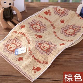 Gold number pure cotton home textile dark children ladies household face wash and bath towel kindergarten face wash towel children sweat towel soft water absorbent sweat absorbent durable brown