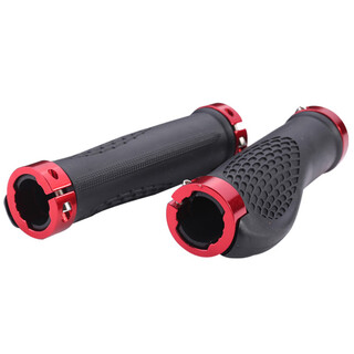Jieyida mountain bike handlebar cover bicycle horn handlebar vice handlebar handle cover grip bicycle accessories cycling equipment red (without horns) + installation tools