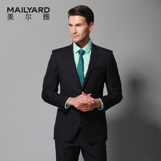 Mailyard/mailya spring and autumn business men's suit navy blue wool suit suit men's formal wear 280 navy blue 175c /be6