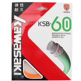川崎（KAWASAKI）羽毛球线耐打高弹脆音控球进攻羽线 KSB-60荧桔色单条