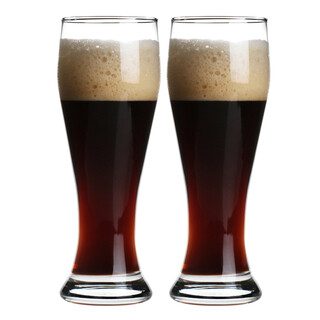 Pasha paqi beer cup imported blown lead-free glass draft beer cup large capacity beverage cup 520ml two pack 42126