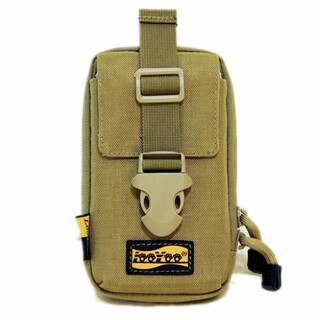 Looyoo a148 high-standard nylon large-screen mobile phone waist bag shoulder strap bag outdoor multi-functional waist bag arm bag military attachment bag a148t shoulder strap bag version khaki (ykk zipper)