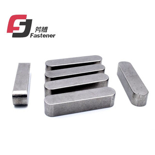 Fangteng 304 stainless steel flat key, rounded a-type flat key, square key, national standard gb1096a type flat key, m6*6*30 (10 pieces)