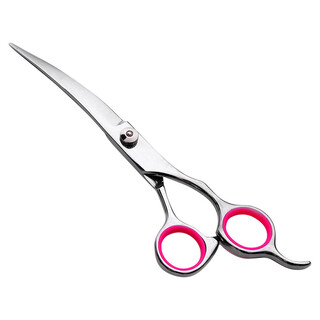 Mibeimeng pet grooming scissors dog hair trimming and shearing tool set teddy bichon shears dog hair vip golden retriever rabbit bend shears scissors 6 inches (total length 17.5cm)