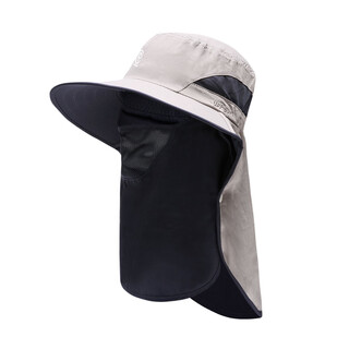 Fish craftsman sun hat outdoor fishing sun protection fisherman hat waterproof breathable sun hat large brim sun protection hat khaki