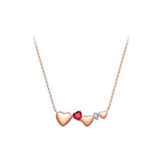 I do heart series 18k gold diamond necklace proposal birthday festival chinese valentine's day gift for girlfriend customized/18k gold