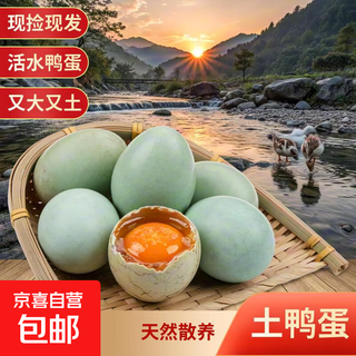 Duck eggs, authentic native duck eggs, farm-raised fresh green shells and white shells, 20 pieces, fresh supermarket whole box wholesale breakfast 60g-70g