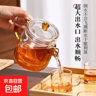 Strictly selected for purchasing and selling, new style high borosilicate teapot, household high temperature resistant kettle, open fire electric ceramic stove, universal color, 700ml