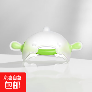 Teething stick for infants aged 3 months and 6 months can be boiled and sterilized by high temperature. soothing teether green.