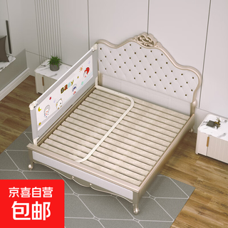 One-sided lifting bed fence, baby anti-fall guardrail, child anti-fall bed crib guardrail, one side, single side, gray baby+u-shaped base, 1.8 meters, one piece