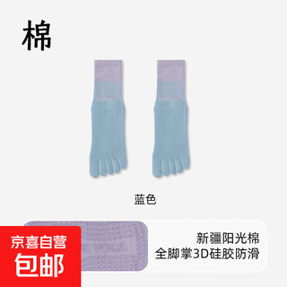 Historical sales of 20w yoga socks for women's five-finger spring and summer pilates fitness sports professional non-slip gradient blue 1 pair one size