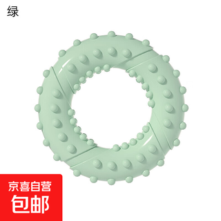 New pet toys, chewing and molaring, tpr supplies, toys, new products, double ring self-stimulating toys, green single ring, no specifications