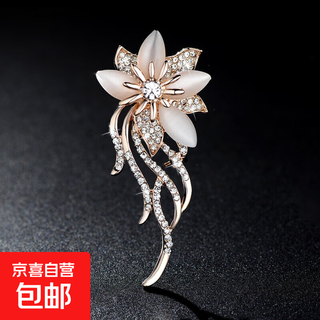 Korean fashion creative versatile pins luxury elegant simple brooch corsage women's coat accessories decoration blue cornflower brooch