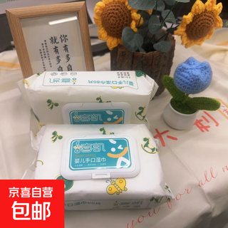 Large pack of disposable baby wipes for hands, mouth and farts, pure water towels for babies and children, gentle and non-irritating, 10 pumps*1 pack