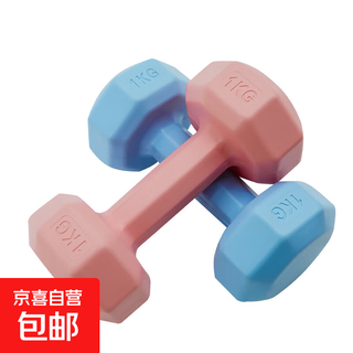 Home fitness dumbbells colored women's exercise equipment multi-specifications arm muscle slimming yoga blue 2kg*2 only