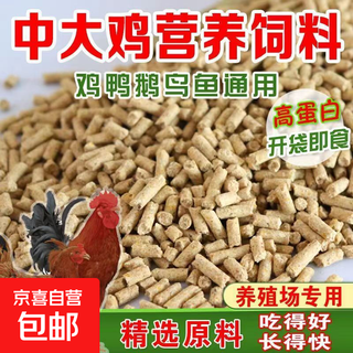 Chick feed high protein nutritional material medium and large chicken egg cub feed wholesale feed manufacturer direct sales duck and goose general medium and large particles 100jin jin is equal to 0.5 kg