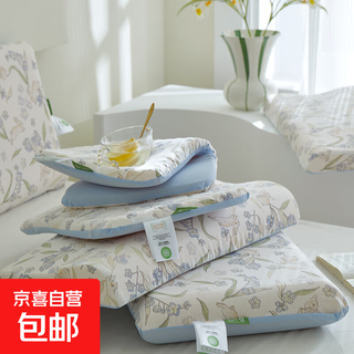 Cotton gauze baby silicone pillow cervical vertebra protection pillow pillow core washable breathable silicone breathing pillow