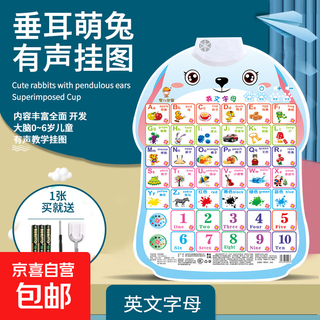Children's early education audio wall chart infant literacy cognitive toys one-year-old point reading sound animal numbers pinyin wall stickers english letters