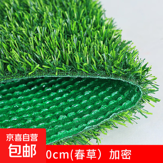 Simulated lawn carpet, artificial green balcony decoration mat, artificial outdoor kindergarten plastic fake turf floor mat, 2.0cm thickened and encrypted, environmentally friendly spring grass, 1 meter wide and 6 meters long, no residue or grass.