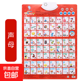 儿童凸凹有声挂图认知早教玩具拼音数字1-100学习点读机字母早教 拼音（送电池挂钩）