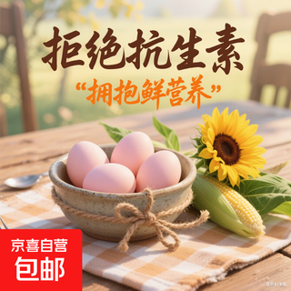 Farm-raised free-range pure grain-fed local eggs, light luxury breakfast partner, antibiotic-free fresh eggs 40g/piece 10g 10 pieces