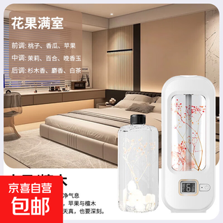 Aromatherapy machine air purifier intelligent automatic fragrance room long-lasting fragrance bedroom toilet deodorization air humidification freshener fragrance machine six-speed digital display aromatherapy machine-hilton (essential oil)-1