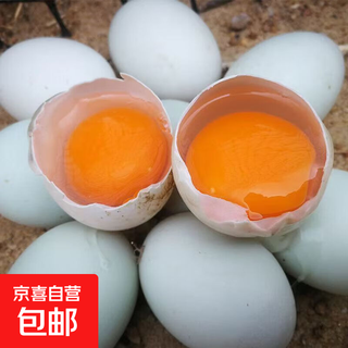 Farm-raised free-range duck eggs, fresh raw duck eggs, native duck eggs, green shell duck eggs, rich in nutrients, 10 pieces 50g-60g