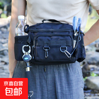 Luya bag stream fishing bag multifunctional waist bag waterproof fishing gear bag tactical backpack messenger bag special price pure black
