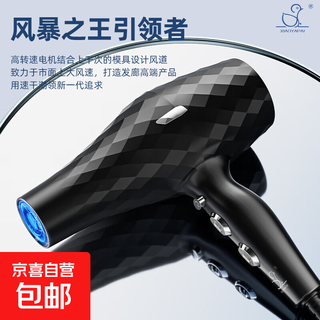 Xiaoya brand hair dryer household strong wind negative ion silent hot and cold wind hair care blue light hair salon large hair dryer diamond-shaped big blast 6 speed + rapid cooling switch + 1.5 billion ion hair care