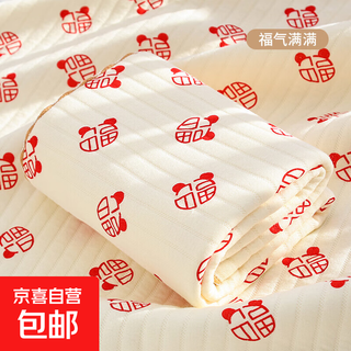Year of the snake air cotton delivery room package newborn pure cotton blanket newborn baby swaddle wrap baby thick blanket full of blessings 85*85cm
