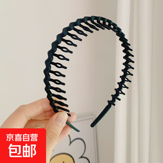 New anti-slip artifact for broken hair, versatile toothed wavy hair, simple headband, face wash, bangs, hairpins, hair accessories, hairband for women, black 1 piece