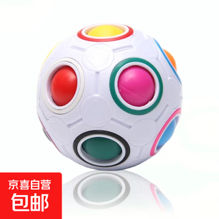 Educational small football toy 12-hole ball stress-reducing intellectual press toy fingertip rubik's cube magic rainbow white 12-hole ball