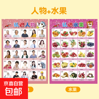 Popular enlightenment early education wall chart chinese pinyin alphabet wall chart wall sticker for early years to first grade consonants and finals training children learning artifact baby characters + fruits