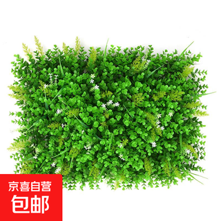 Simulated outdoor plant wall plastic fake lawn background living room plants indoor balcony artificial turf door head rich money grass