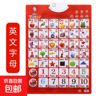 儿童凸凹有声挂图认知早教玩具拼音数字1-100学习点读机字母早教 英文（送电池挂钩）