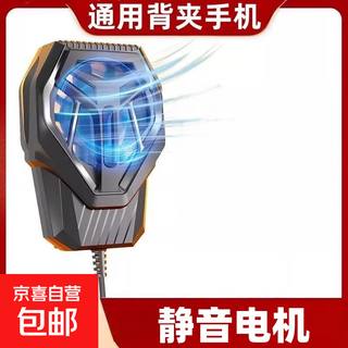 Mobile phone wireless charging radiator 2-in-1 cooling sound tablet live e-sports game artifact cooling and icing silent semiconductor refrigeration cooling live game sl05 back clip model s10 air cooling plug-in-black