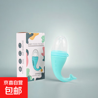 Baby super soft silicone whale bite baby fruit food supplement teether molar stick soothing artifact green-packaging