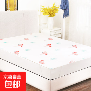 Baby diaper pad waterproof large mattress pure cotton washable baby sheet diaper pad suitable for large bed baby type a flamingo 200*180cm 2 layers