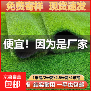 Simulated lawn carpet artificial plastic green balcony outdoor floor mat kindergarten artificial bedding decorative fake turf 3 meters wide 7 meters long 2 cm encrypted spring grass